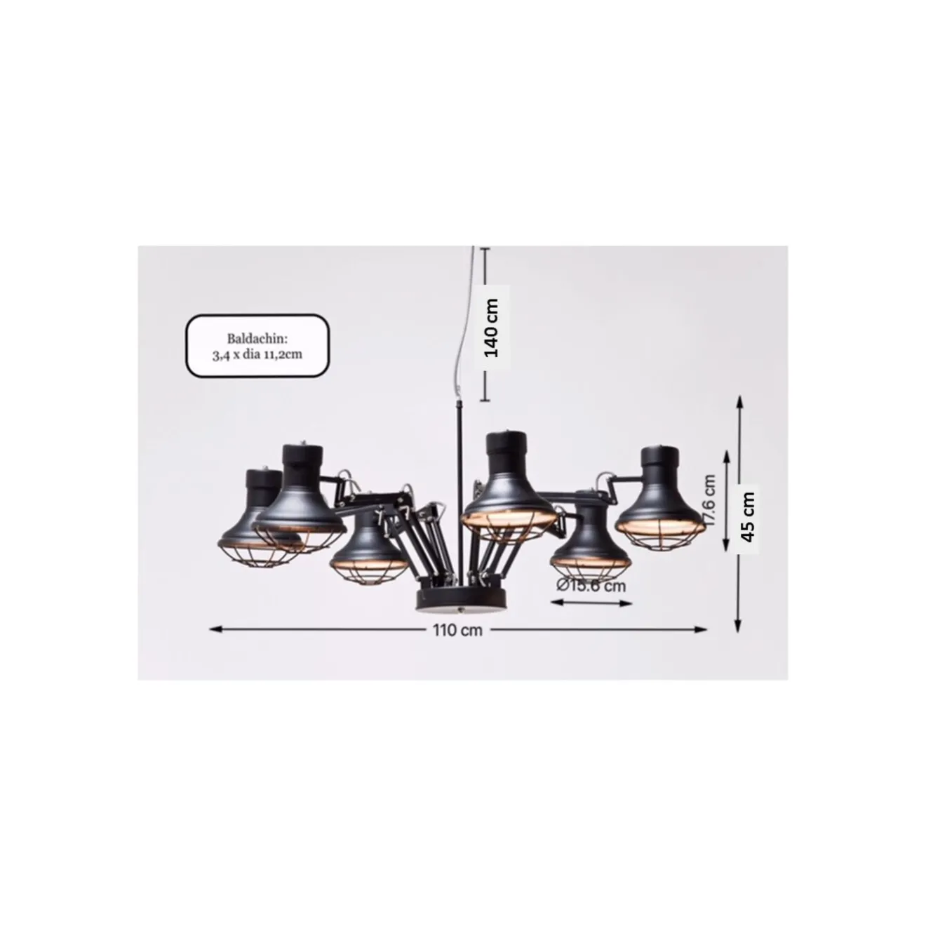 KARE Design Suspensions|Suspension Spider Multi 6