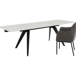 KARE Design Tables Extensibles|Table A Rallonges Amsterdam Look Marbre 160(40+40)