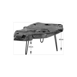 KARE Design Tables Basses|Table Basse Aspen Nature 100X60