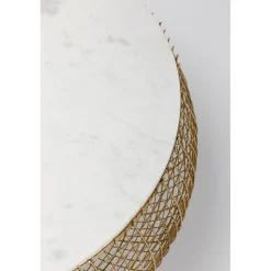 KARE Design Tables Basses|Table Basse Cesta Marble Dore O100Cm