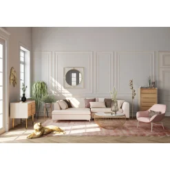 KARE Design Tables Basses|Table Basse Cesta Marble Dore O100Cm