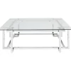 KARE Design Tables Basses|Table Basse Clara Argente 120X120Cm