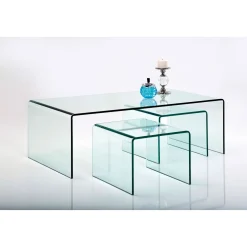 KARE Design Tables Basses|Table Basse Clear Club (Set De 3)