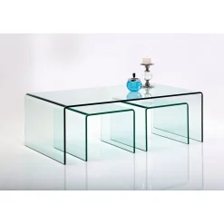 KARE Design Tables Basses|Table Basse Clear Club (Set De 3)