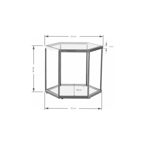 KARE Design Tables Basses|Table Basse Comb Argente 45