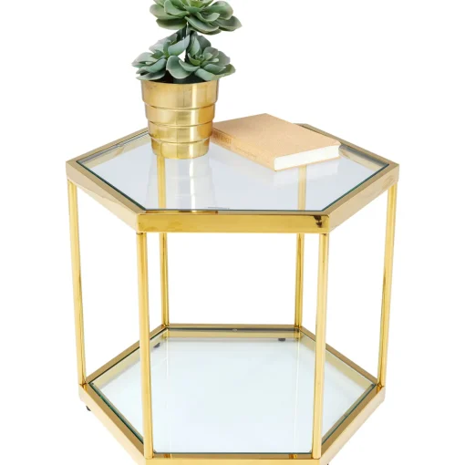 KARE Design Tables Basses|Table Basse Comb Dore 45