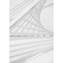 KARE Design Tables Basses|Table Basse Laser Argente-Verre Clair 120X60Cm