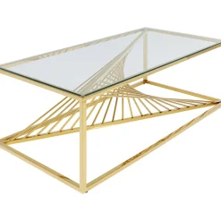 KARE Design Tables Basses|Table Basse Laser Dore 120X60Cm