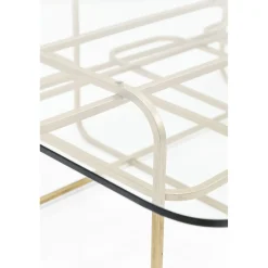 KARE Design Tables Basses|Table Basse Meander Dore 140X80