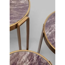 KARE Design Tables Basses|Table Basse Perelli Laiton (3/Set)
