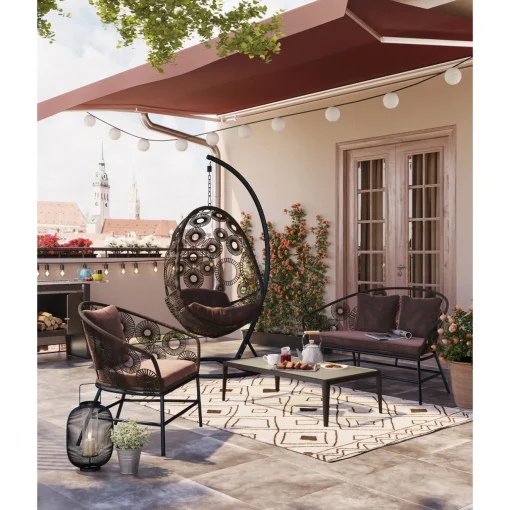 KARE Design Mobilier Lounge|Table Basse Tiki Noir