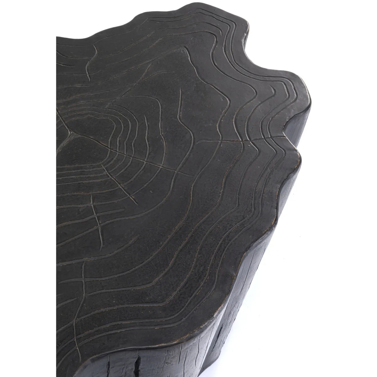 KARE Design Tables Basses|Table Basse Tree Stump Noir 119X68Cm