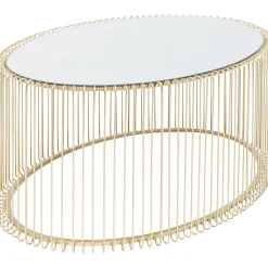 KARE Design Tables Basses|Table Basse Wire Uno Laiton 60X90Cm