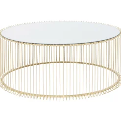 KARE Design Tables Basses|Table Basse Wire Uno Laiton 60X90Cm