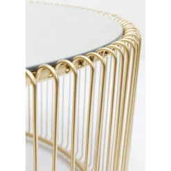 KARE Design Tables Basses|Table Basse Wire Uno Laiton O80Cm