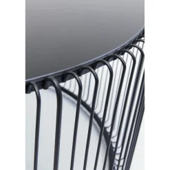 KARE Design Tables Basses|Table Basse Wire Uno Noir O80Cm