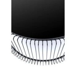 KARE Design Tables Basses|Table Basse Wire Uno Noir O80Cm