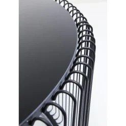 KARE Design Tables Basses|Table Basse Wire Uno Noir O80Cm