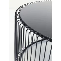KARE Design Tables Basses|Table Basse Wire Uno Noir O80Cm
