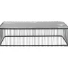 KARE Design Tables Basses|Table Basse Wire Verre Marbre Noir 145X70Cm