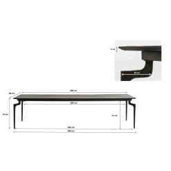 KARE Design Tables À Manger|Table Bug 300X90Cm