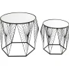 KARE Design Tables D'Appoint|Table D Appoint Cobweb Noir (2/Set)
