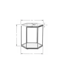KARE Design Tables D'Appoint|Table D Appoint Comb Dore 55