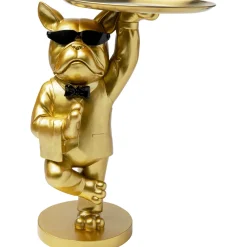 KARE Design Tables D'Appoint|Table D Appoint Cool Bulldog Tray Dore 34X55Cm