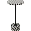 KARE Design Tables D'Appoint|Table D Appoint Domero Chess Noir Blanc O25Cm