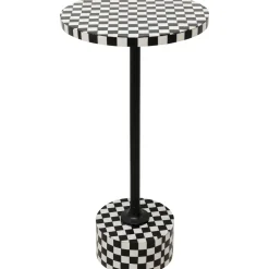 KARE Design Tables D'Appoint|Table D Appoint Domero Chess Noir Blanc O25Cm