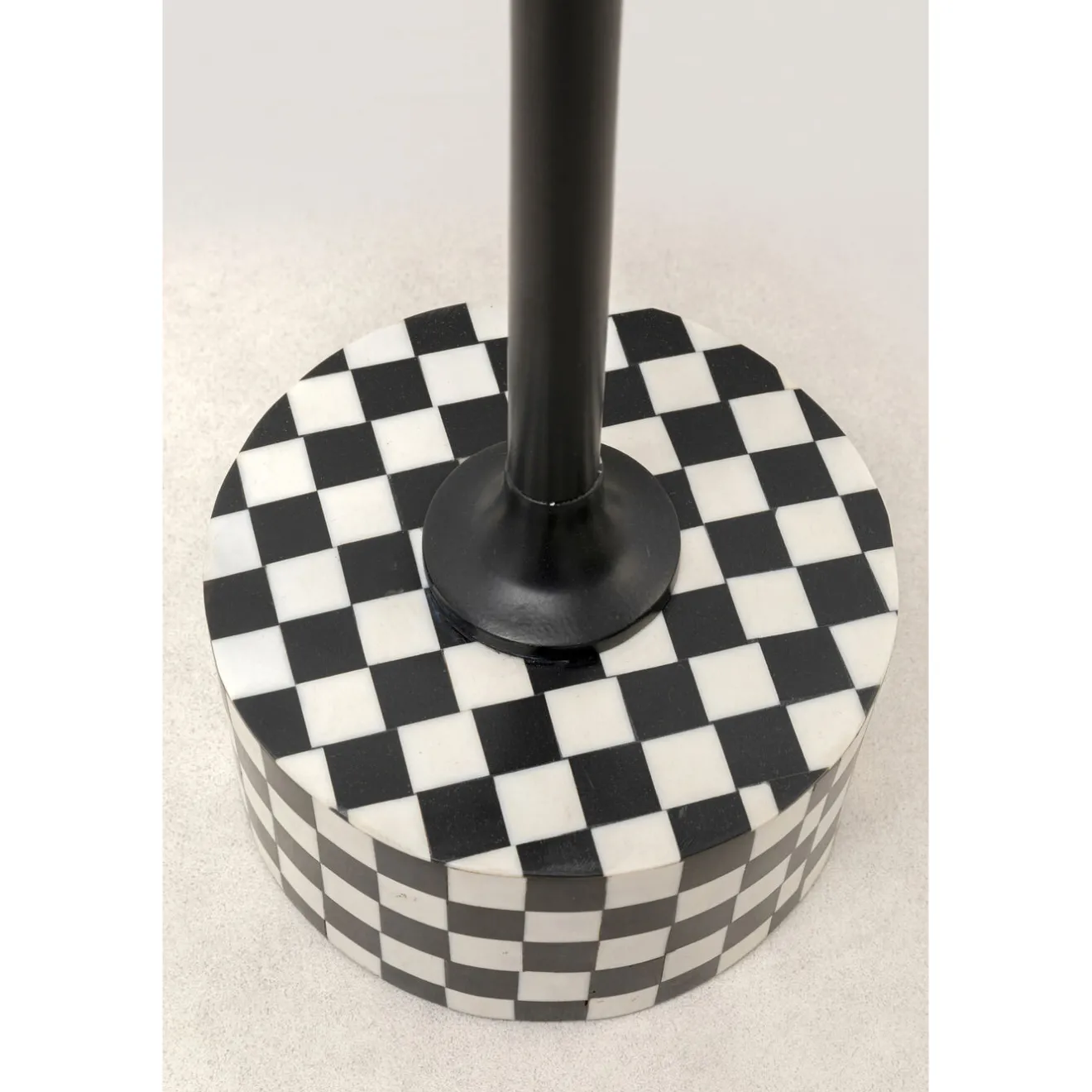 KARE Design Tables D'Appoint|Table D Appoint Domero Chess Noir Blanc O25Cm