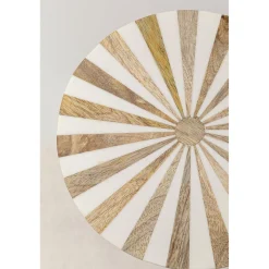 KARE Design Tables D'Appoint|Table D Appoint Domero Cirque Laiton Blanc O25Cm