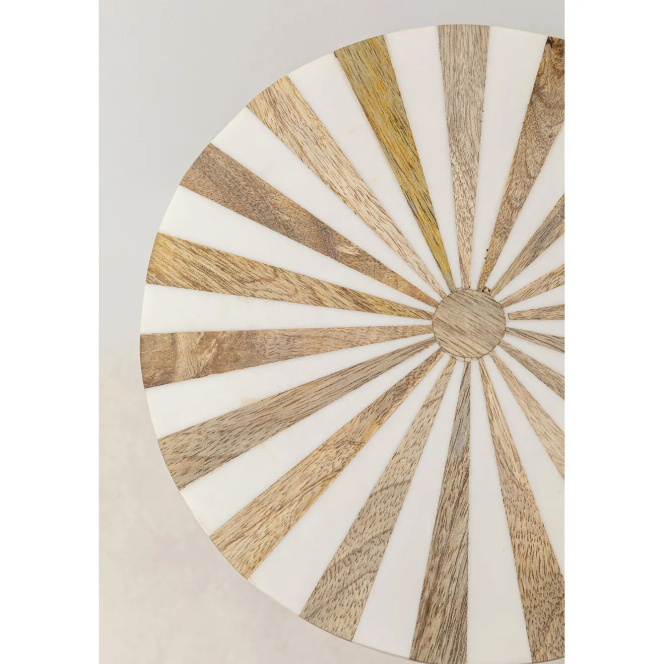 KARE Design Tables D'Appoint|Table D Appoint Domero Cirque Laiton Blanc O25Cm