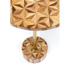 KARE Design Tables D'Appoint|Table D Appoint Domero Geo Laiton O40Cm