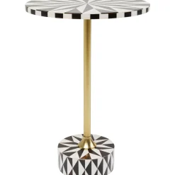 KARE Design Tables D'Appoint|Table D Appoint Domero Star Noir Blanc O40Cm