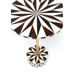 KARE Design Tables D'Appoint|Table D Appoint Domero Star Noir Blanc O40Cm