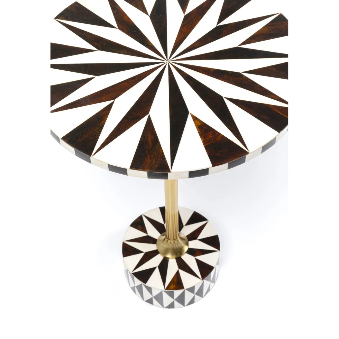 KARE Design Tables D'Appoint|Table D Appoint Domero Star Noir Blanc O40Cm