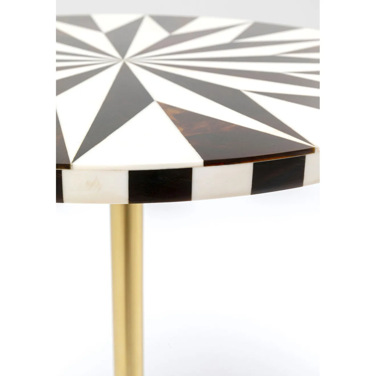 KARE Design Tables D'Appoint|Table D Appoint Domero Star Noir Blanc O40Cm