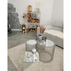 KARE Design Tables D'Appoint|Table D Appoint Wire Argente (2/Set)