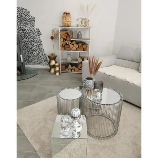 KARE Design Tables D'Appoint|Table D Appoint Wire Argente (2/Set)