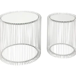 KARE Design Tables D'Appoint|Table D Appoint Wire Argente (2/Set)