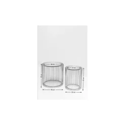 KARE Design Tables D'Appoint|Table D Appoint Wire Argente (2/Set)