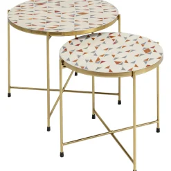 KARE Design Tables D'Appoint|Table D Apppoint Priya Blanc (2/Set)