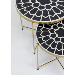 KARE Design Tables D'Appoint|Table D Apppoint Priya Noir (2/Set)