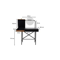 KARE Design Coiffeuses|Table De Maquillage Vanity 102X47Cm