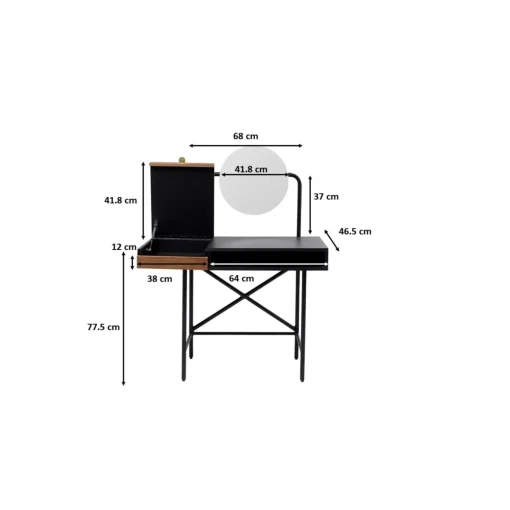 KARE Design Coiffeuses|Table De Maquillage Vanity 102X47Cm