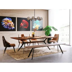 KARE Design Tables À Manger|Table Downtown Noyer 220X100Cm