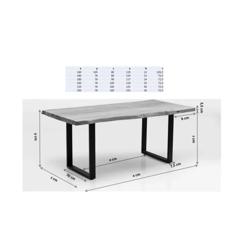 KARE Design Tables De Bar|Table Harmony Noir 160X80Cm