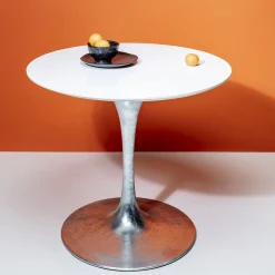 KARE Design Tables À Manger|Table Invitation Set Blanc Zinc O90Cm