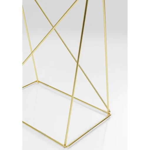 KARE Design Bureaux|Table Polar Laiton-Verre Trempe 8Mm
